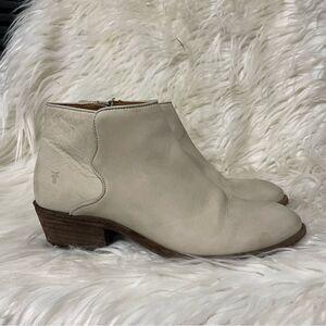 Frye Women's Carson Piping Boot Size 9 Gray Taupe Leather Western‎  Block Heel